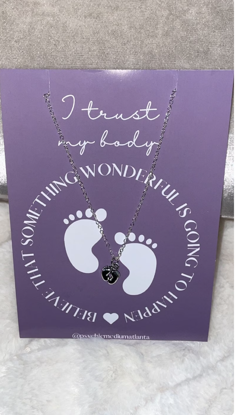 I Trust My Body Baby Fertility Necklace