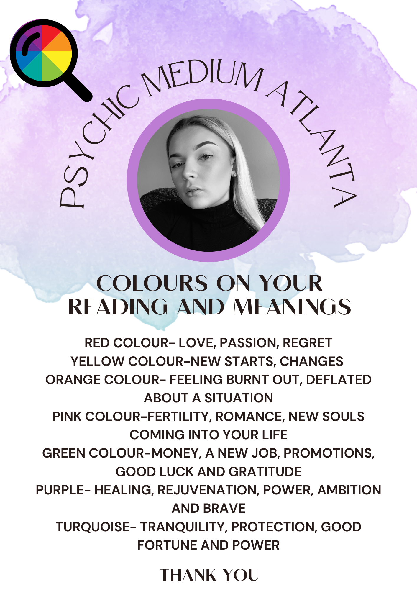 COLOURS ON YOUR READINGS AND WHAT THEY MEAN – Psychic Medium Atlanta