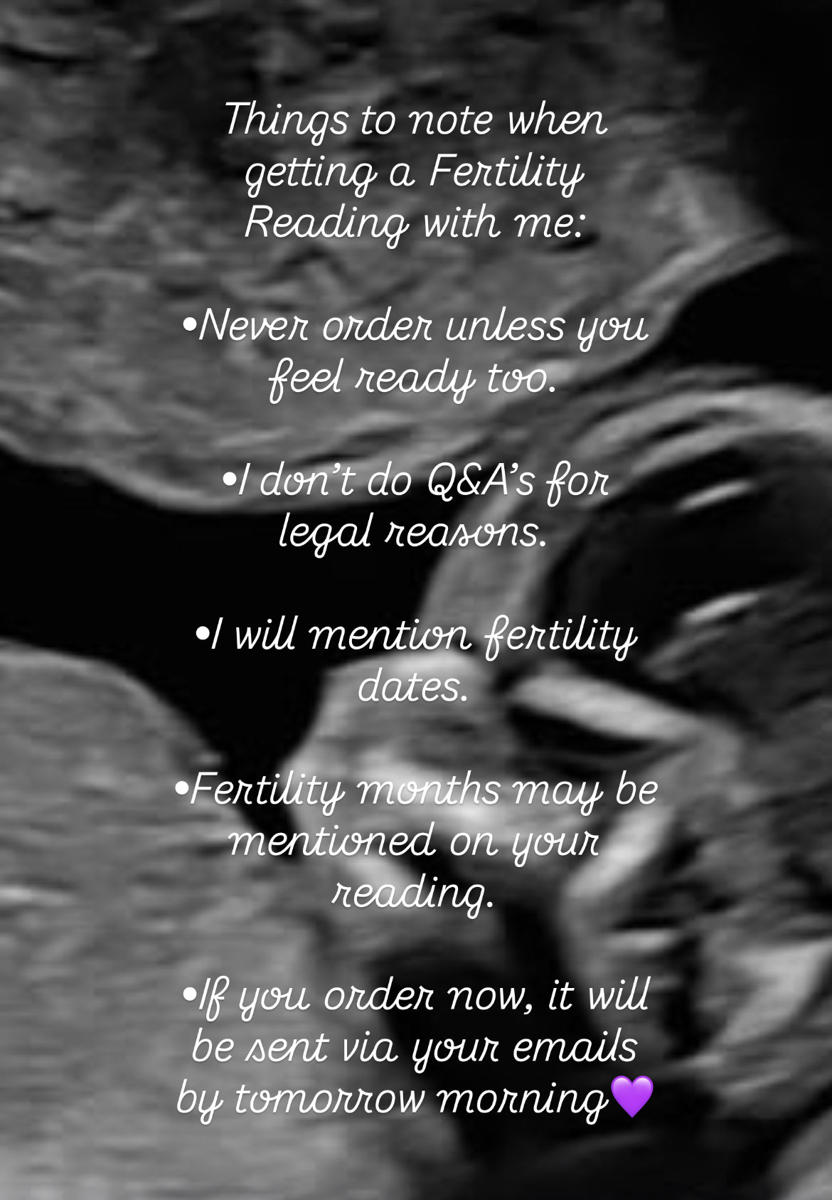 Private Fertility Card Reading