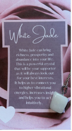 White Jade Crystal Necklace